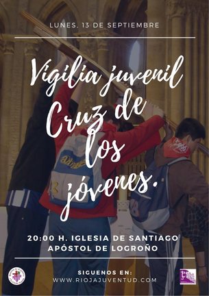 La Cruz de la Jornada Mundial de la Juventud visita Logroño el próximo lunes, 13 de septiembre