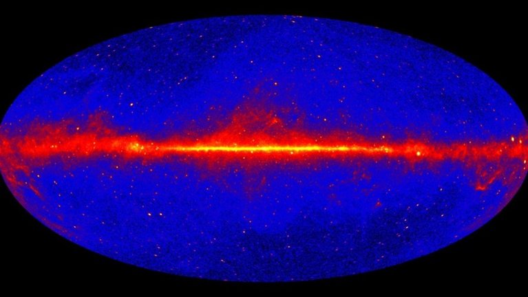 Una vista detallada del cielo de rayos gamma