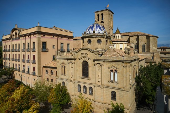 Vista general de la Catedral de Solsona (LLeida), donde hasta el pasado 23 de agosto oficiaba misa el obispo de la localidad ilerdense, Xavier Novell, a 14 de septiembre de 2021, en Solsona, Lleida, Catalunya (España)