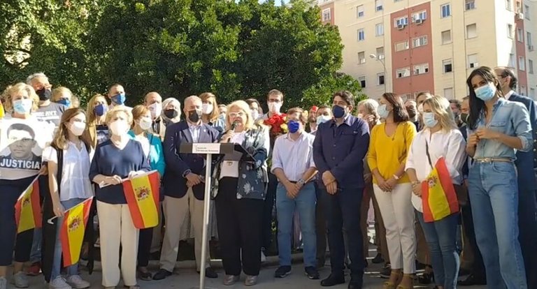 La AVT homenajea a las víctimas del terrorismo en Madrid.