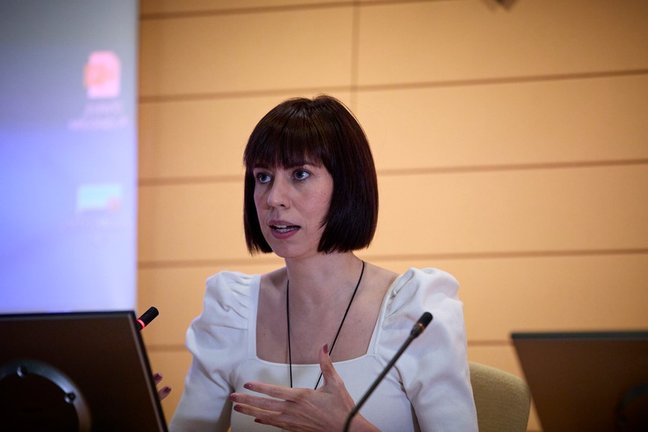 Archivo - La ministra de Ciencia e Innovación, Diana Morant, interviene en la presentación de la convocatoria 2021 del programa Misiones Ciencia e Innovación del Centro para el Desarrollo Tecnológico e Industrial (CDTI), a 26 de julio de 2021, en Madrid, 