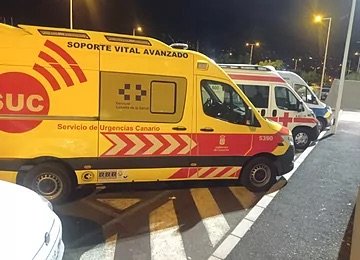 Una ambulancia del Servicio de Urgencias Canario.