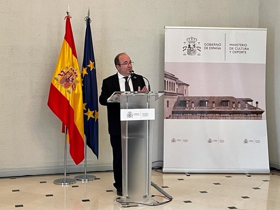 Miquel Iceta tras presidir la Comisión Interministerial del Estatuto del Artista