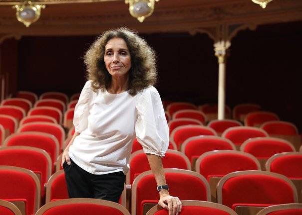 La cantante, actriz y directora, Ana Belén, posa en la presentación de la obra 'Antonio y Cleopatra’ en el Teatro de la Comedia, a 22 de septiembre de 2021, en Madrid, (España). '