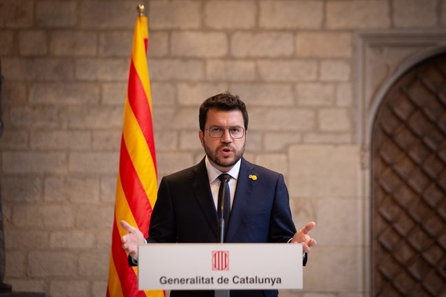 El presidente de la Generalitat, Pere Aragonès. ARCHIVO.