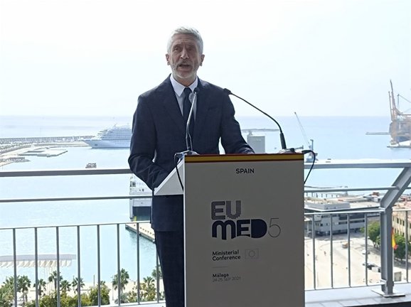 Fernando Grande-Marlaska, ministro del Interior, en rueda de prensa