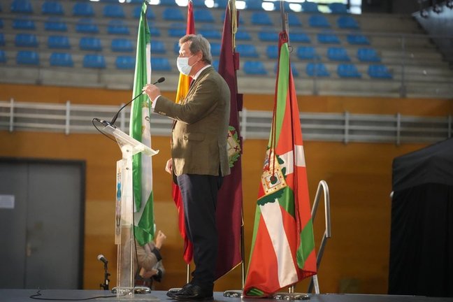 El portavoz del Gobierno Vasco, Bingen Zupiria, durante LOS XXXI Encuentros Andaluces en Euskadi