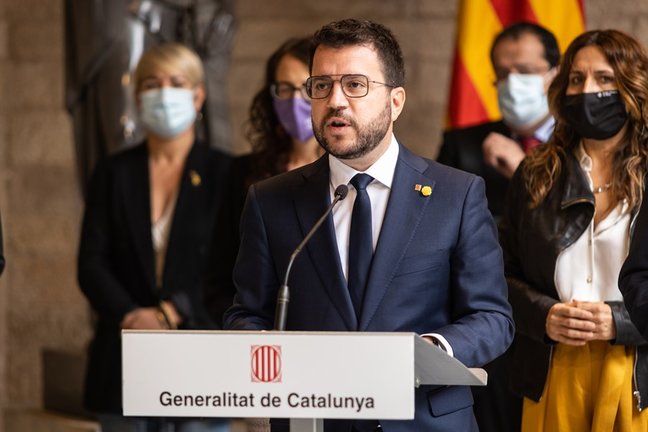 El presidente de la Generalitat de Catalunya, Pere Aragonès. ARCHIVO.
