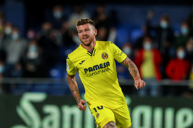 Alberto Moreno of Villarreal celebrates a goal during the Santander League match between Villareal CF and Elche CF at the Ceramica Stadium on September 22, 2021, in Valencia, Spain.
AFP7 /  Europa Press
22/9/2021 ONLY FOR USE IN SPAIN