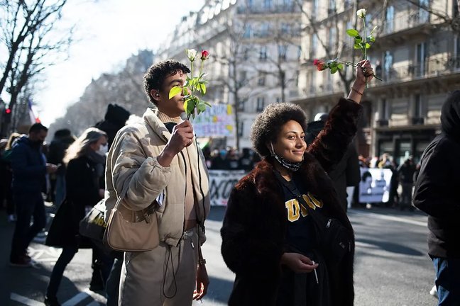 Manifestación contra la brutalidad policial en París.
Fiora Garenzi /AFP