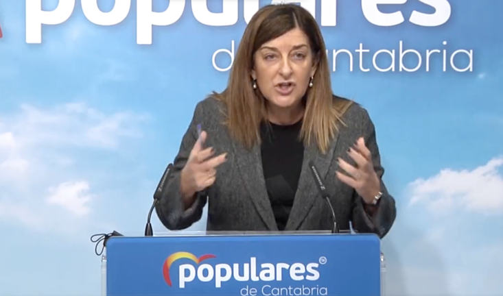 La presidente del PP, Mª José Sáenz de Buruaga. / ALERTA