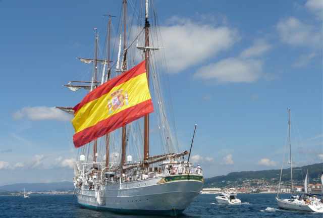 El barco 'Juan Sebastián de Elcano'.