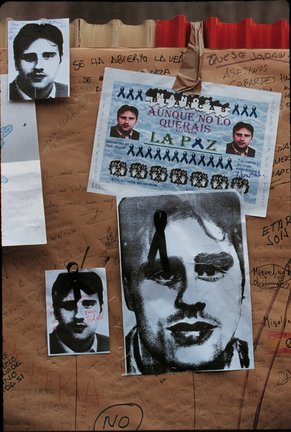 Fotografías de Miguel Ángel Blanco, político secuestrado y asesinado por la banda terrorista ETA, a 29 de julio de 1998, en Madrid, (España). Se cumplen 10 años del cese de la violencia de ETA. El 20 de octubre de 2011 la banda terrorista ETA an