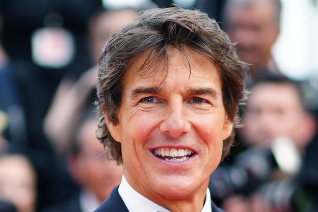 El actor estadounidense Tom Cruise llega a la proyección de 'Top Gun: Maverick' durante la 75ª edición del Festival de Cine de Cannes, en Cannes, Francia, el 18 de mayo de 2022. La película se presenta fuera de concurso del festival que se celebra del 17 al 28 de mayo. (Cine, Francia) EFE/EPA/CLEMENS BILAN