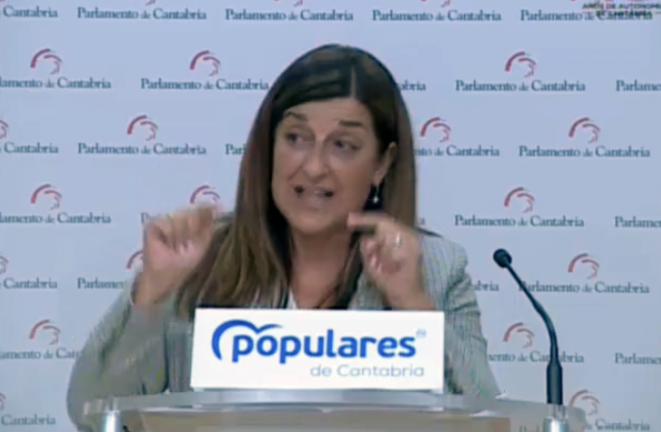 La presidenta del Partido Popular, María José Sáenz de Buruaga. / ALERTA
