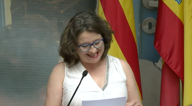 Imagen de la vicepresidenta de la Generalitat Valenciana, Mónica Oltra. / EFE