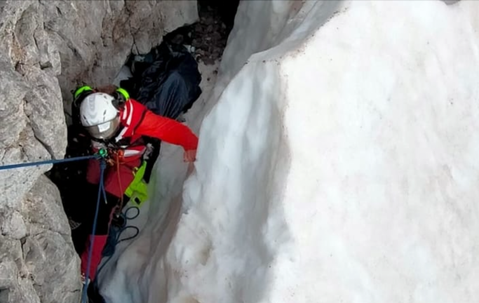 Rescate del montañero cerca de Cabaña Verónica. / ALERTA