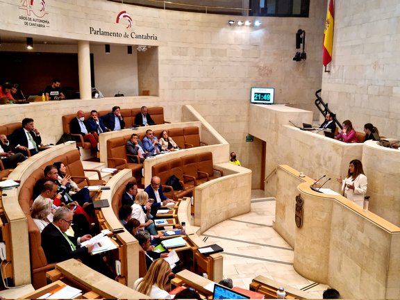 Los diputados de Cantabria durante el Debate del Estado de la Región.