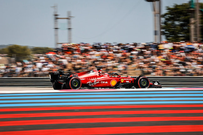 16 LECLERC Charles (mco), Scuderia Ferrari F1-75, action during the Formula 1 Lenovo Grand Prix de France, French Grand Prix 2022, 12th round of the 2022 FIA Formula One World Championship from July 22 to 24, 2022 on the Circuit Paul Ricard, in Le Castellet, France - Photo Paulo Maria / DPPI
Paulo Maria / DPPI / AFP7 / Europa Press
23/7/2022 ONLY FOR USE IN SPAIN