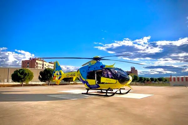 Helicóptero medicalizado de Sacyl FOTO: BABCOCK ESPAÑA
