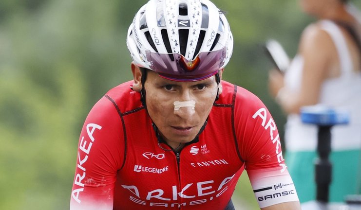 Nairo Quintana, durante el pasado Tour de Francia.AFP