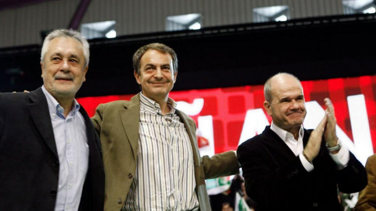 Griñan, Zapatero y Chaves.