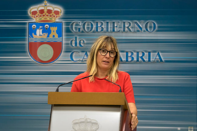 La consejera de Empleo y Políticas Sociales, Eugenia Gómez de Diego.