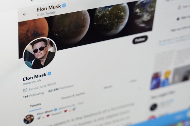 Captura de pantalla del Twitter de Elon Musk.