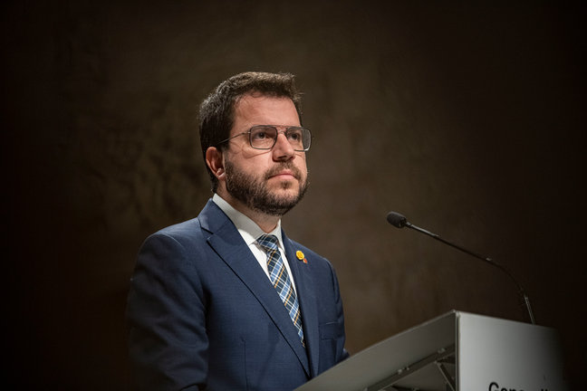 El presidente de la Generalitat, Pere Aragonès. / EP