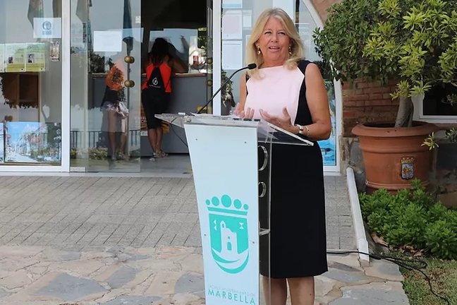 La alcaldesa de Marbella, Ángeles Muñoz, en una imagen de archivo.AYTO. DE MARBELLA