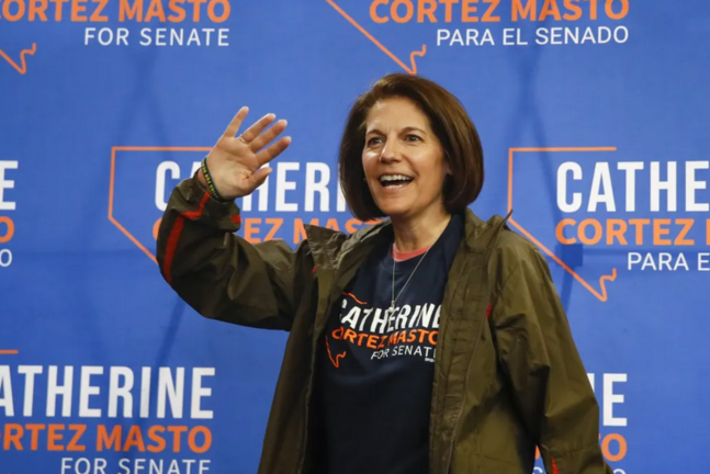 La senadora demócrata por Nevada, Catherine Cortez Masto. EFE/EPA/Caroline Brehman