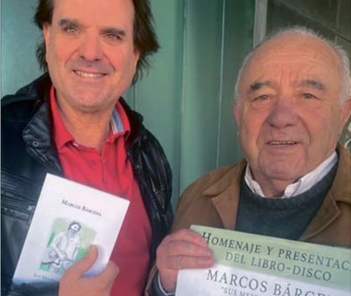 Marcos Bárcena y el presidente de ACCA José Antonio Morante. / M. TRUEBA
