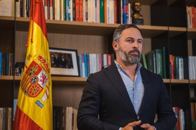El presidente de Vox, Santiago Abascal. E.P.