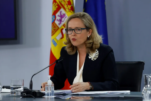 La vicepresidenta primera del Gobierno y ministra de Asuntos Económicos y Transformación Digital, Nadia Calviño. EFE/ J.J. Guillén