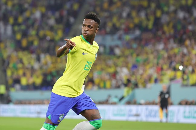 Vinicius Junior durante un partido de Brasil en el mundial de Qatar 2022. E.P. / AFP7
