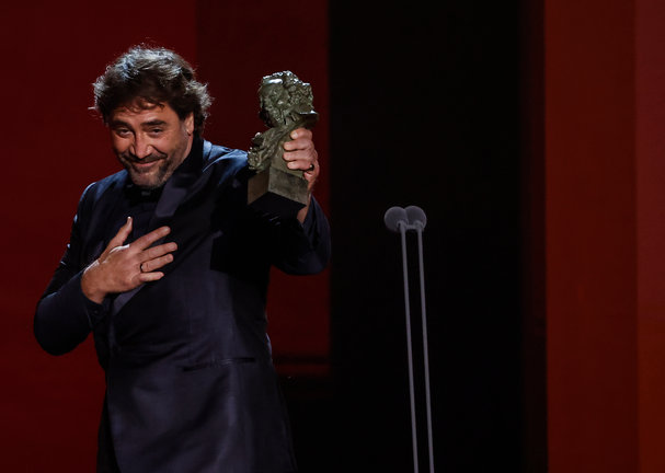 Javier Bardem recibe el Goya a la mejor interpretación en la 36ª gala de los Premios Goya