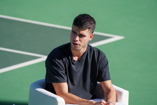 El tenista español, Carlos Alcaraz. EFE / Ramón de la Rocha