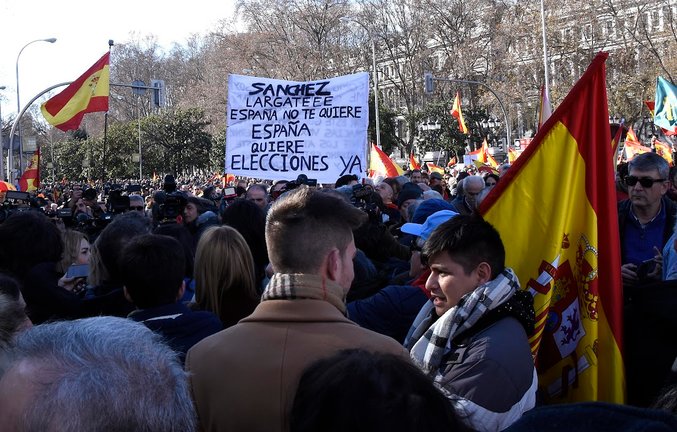 Manifestación de ayer en Madrid. / R. Zubelzu