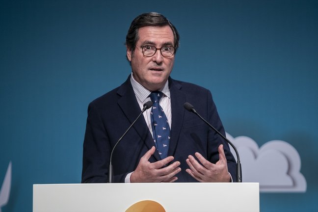 El presidente de la CEOE, Antonio Garamendi. E.P. / A. Pérez Meca