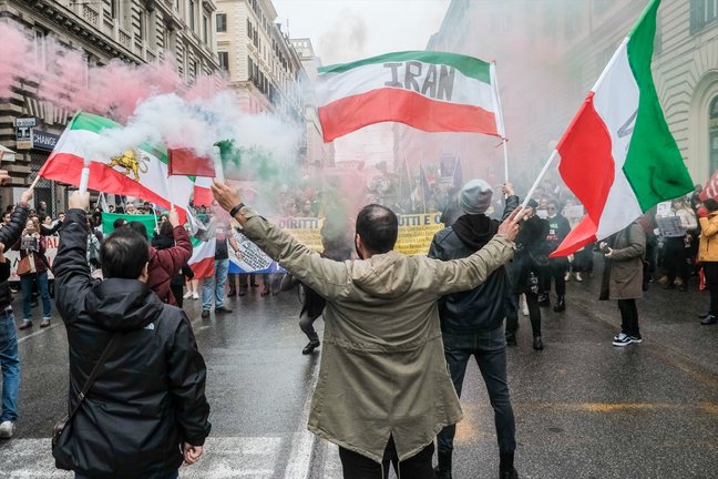Un grupo de personas durante una manifestación. E.P. / Mauro Scrobogna