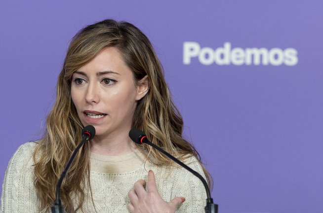 La secretaria de Acción Institucional de Podemos, María Teresa Pérez. E.P. / Alberto Ortega