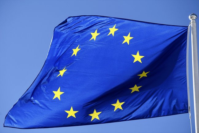 Bandera de la Unión Europea. / E.P.