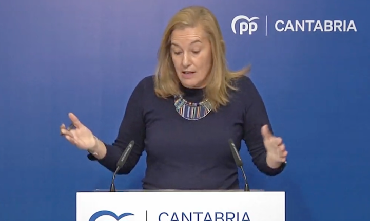 La secretaria autonómica del PP de Cantabria, María José González Revuelta. / ALERTA