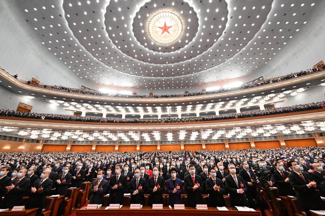 Sesión de apertura de la Asamblea Nacional Popular (ANP, Legislativo), la principal conferencia política anual en China. / Rao Aimin.