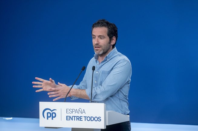 El vicesecretario de Cultura y Sociedad Abierta del Partido Popular y portavoz de campaña, Borja Sémper. EP / Alberto Ortega