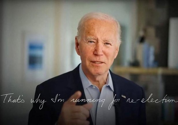 Biden se dirigió este martes en vídeo a los estadounidenses para anunciarles que quiere completar la labor que le encomendaron