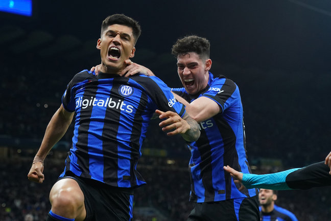 Jugadores del Inter celebrando un gol. / Simone Spada