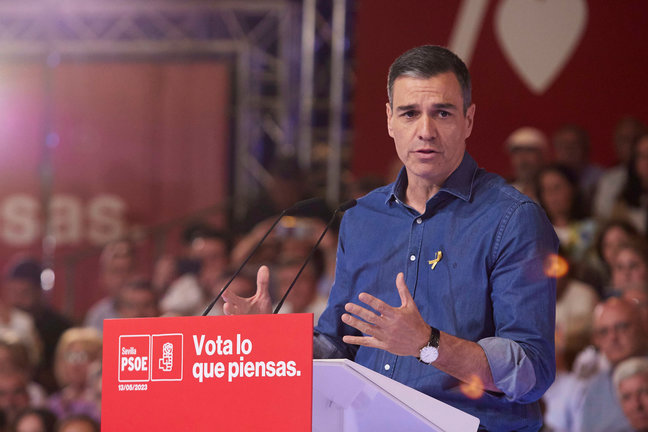 El presidente del gobierno de España y secretario general del PSOE, Pedro Sánchez. EP / Joaquín Corchero