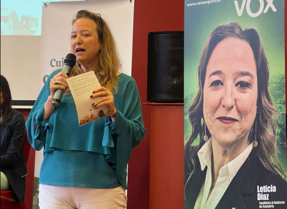 Leticia Díaz candidata a la presidencia de Cantabria. / ALERTA