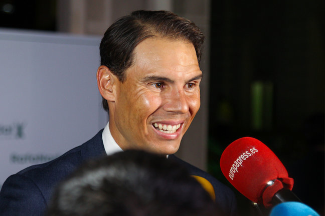 Rafael Nadal, founder of Rafa Nadal Foundation attends the media during the X Anniversary of Rafa Nadal Foundation dinner at Italian Consulate on November 18, in Madrid, Spain.
Irina R.Hipolito / AFP7 / Europa Press
(Foto de ARCHIVO)
18/11/2021 ONLY FOR USE IN SPAIN